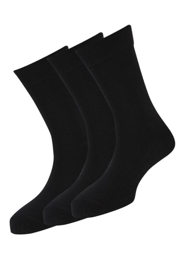 Formal Socks - Cotton - Black - 3 Pairs