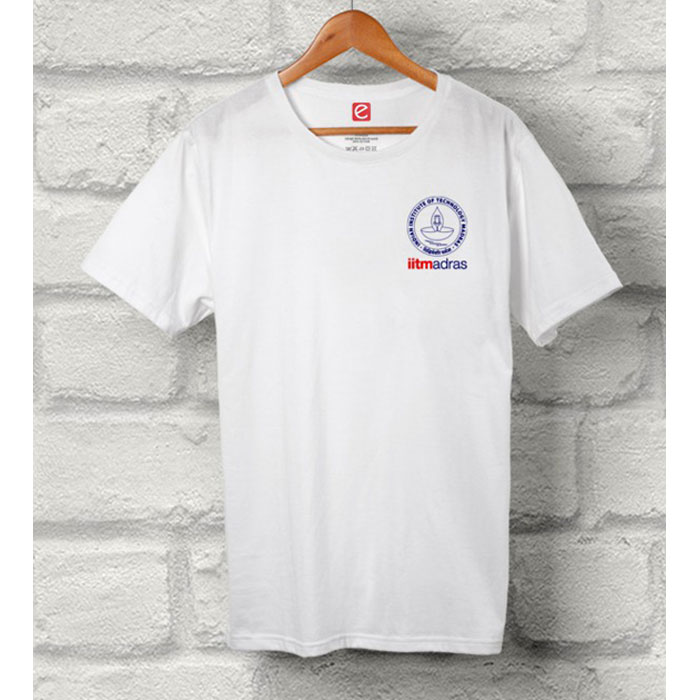 IIT Madras T Shirt Round Neck - White