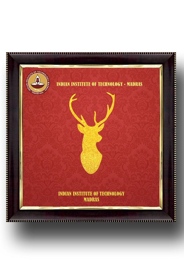 IIT Madras Memento - Frame - Deer Head - R