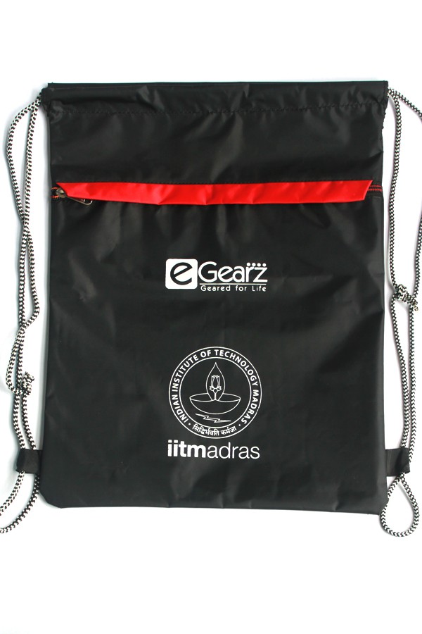 IIT Madras Rope Bag - Black