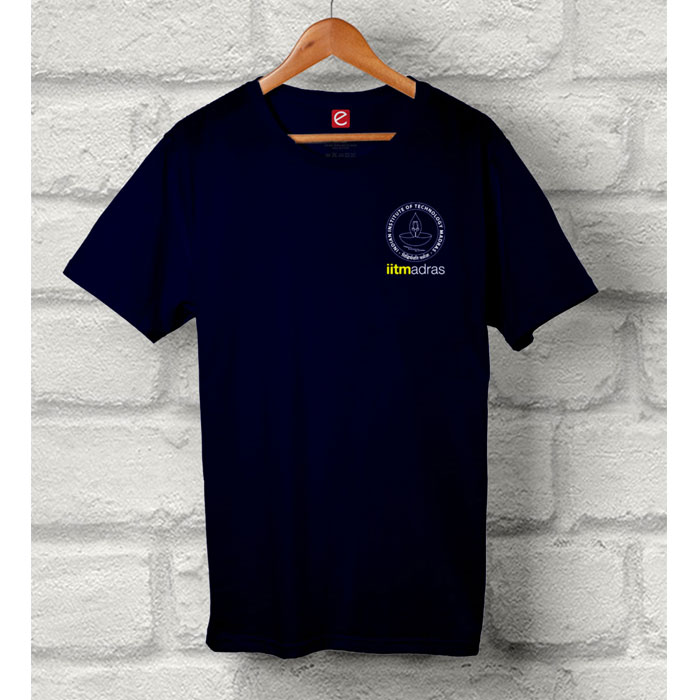 IIT Madras T Shirt Round Neck - Navy Blue