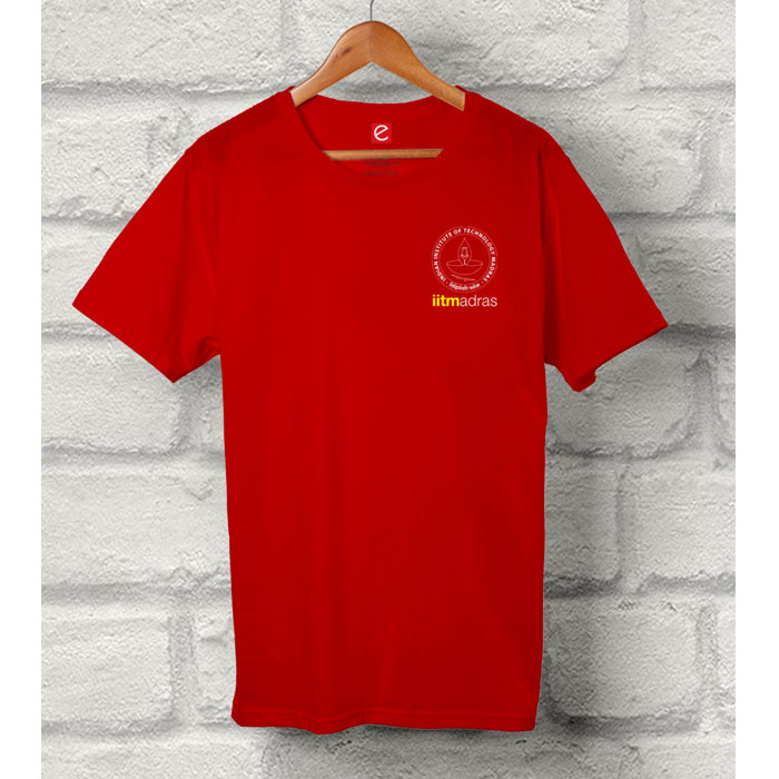 IIT Madras T Shirt Round Neck - Red