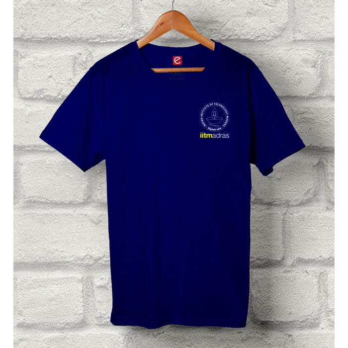IIT Madras T Shirt Round Neck - Royal Blue