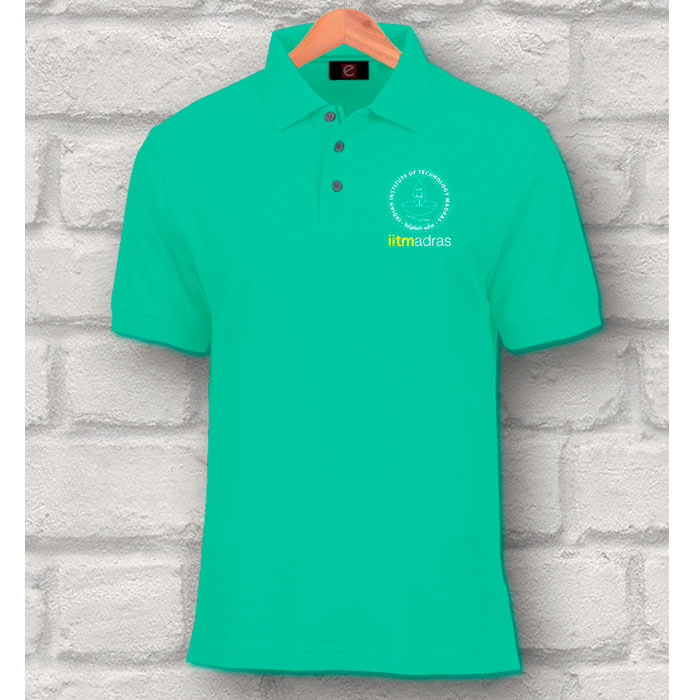 IIT Madras T Shirt Polo - Green