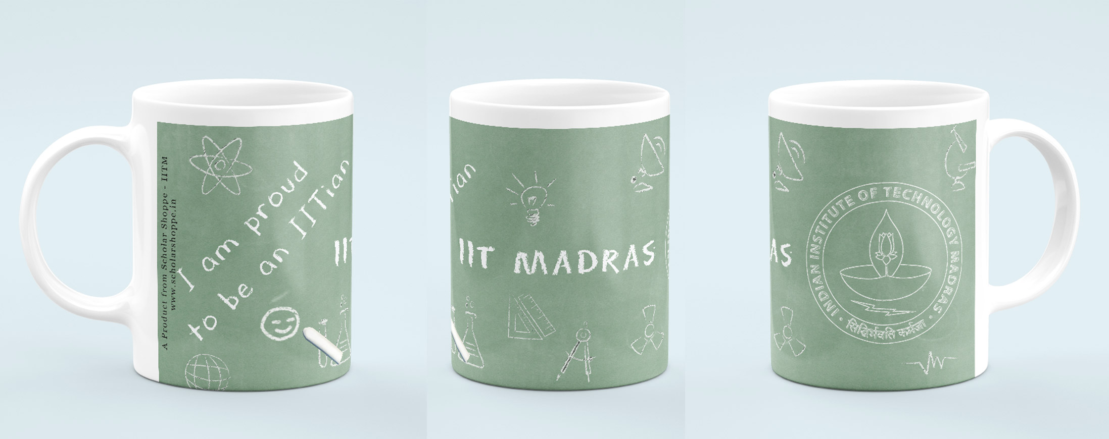 IIT Madras Coffee Mug - Black Board Chalk