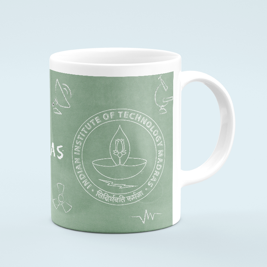 IIT Madras Coffee Mug - Black Board Chalk