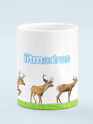 IIT madras coffee Mug Jumping deers 2