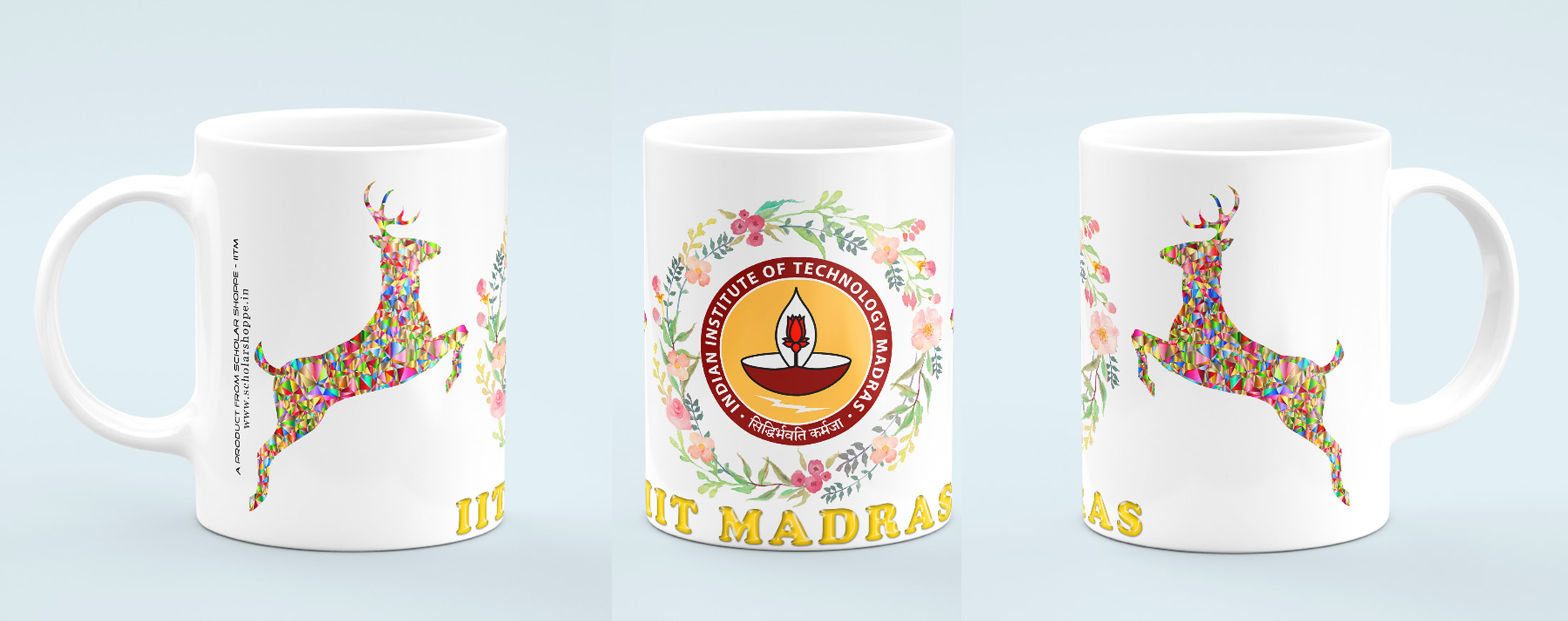 IIT Madras Coffee Mug - Deer Flower