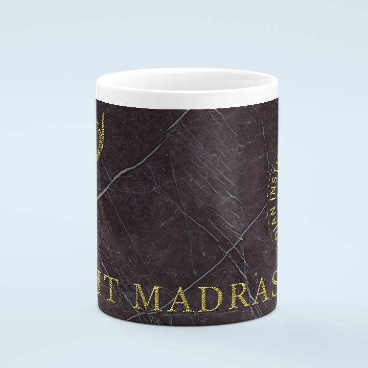 IIT madras coffee Mug granite-gold 2