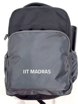 IIT Madras Laptop Bag - Black-Grey-2