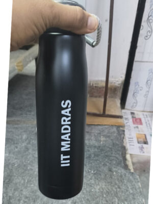 IIT Madras Water Bottle - Hot and Cold -Black