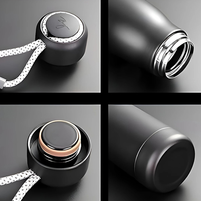 IIT Madras Water Bottle - Hot and Cold -Black